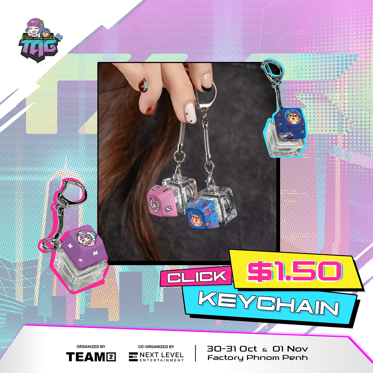 TAG+ Click Key Chain